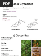 Pharmacognosy Lecture # 3 (Saponin Glycosides) (By, Sir Tanveer Khan)