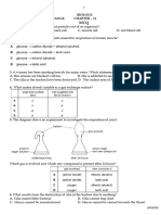 Respiration & Gas Exchange MCQ QP