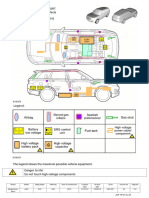 RANGE ROVER SPORT Hybrid Electric Vehicle Rescue Sheet (LHD)