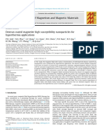 Dextran Coated Magnetite High Susceptibility Nanoparticles For Hyperthermia Applications