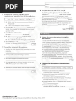 Checkpoint A2+ B1 Unit 5 Test A