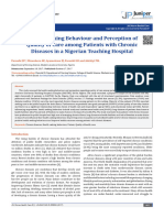 7 - Health Seeking Behaviour and Perception of Quality of Care