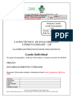 Laudo Individual: Laudo Técnico de Insalubridade E Periculosidade - Lip