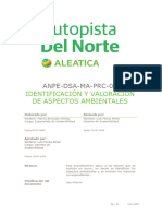 ANPE-DSA-MA-PRC-01 Identificación y Valoración de Aspectos Ambientales