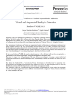 Virtual and Augmented Reality in Education Preface VARE2013