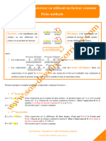 Fiche Methode Factorisation