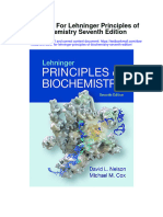 Test Bank For Lehninger Principles of Biochemistry Seventh Edition