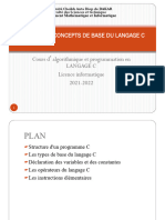 Chapitre 3 - CONCEPTS DE BASE DU LANGAGE