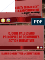 Cesc p3 Core Values and Principles of Community Action Initiatives