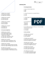 Grade 6-Listening Test