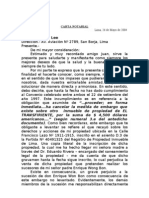 Carta Notarial Requerimiento