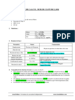 Note de Calcul Mur de Clôture