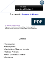 Lecture # 6 Stresses in Beams