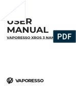 Vaporesso XROS 3 NANO-User Manual-A0-20230309