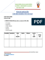 Ficha de Calificacion Desfile Escolar Competitivo