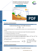 Écoulement Souterrain (Loi de Darcy) - Séance 3