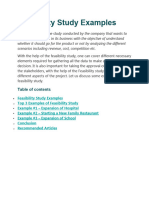 Feasibility Study Examples