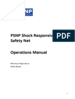 PSNP Shock Responsive Safety Net Operations Manual: Ministry of Agriculture Addis Ababa