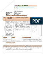 Sesión de Aprendizaje 5 de Setiembre Matematica y Ciencia