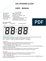 CT 714 Wooden Clock Manual