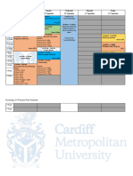 Psychology Level 4 WW Timetable