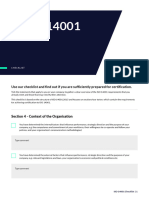 ISO14001 Checklist