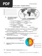 5 - Clasa A 5a Testul3 Litosfera