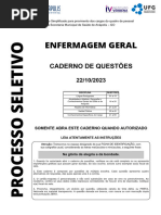 Caderno de Prova - Enfermagem Geral - SUP