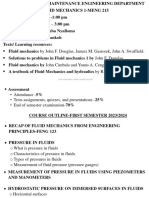 Fluid Mechanics 1-Meng 215 Lecture 1