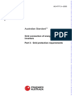 Australian Standard: Grid Connection of Energy Systems Via Inverters Part 3: Grid Protection Requirements