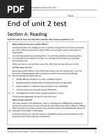 LS English 9 Unit 2 Test