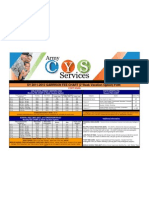 SY 2011-2012 GARRISON FEE CHART (2 Week Vacation Option) FOR