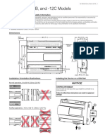 SmartX IP Controller - RP-C-12A, - 12B, and - 12C Models Installation Sheet