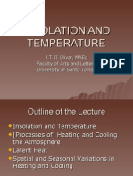 Insolation and Temperature