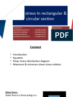 Shear Stress in Rectangular & Circular Section