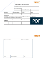 Unit 06 - Assignment 1 Frontsheet