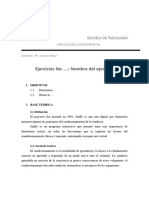 Formato de Informe de Psicología Experimental Sniffy