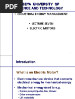 Lecture Seven - Electrical Motors