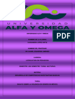 Ensayo Sobre La Violencia de Género en México