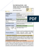 Programa Analitico 2do