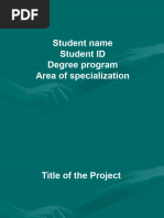 Presentation Slides Template For Students