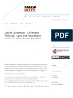 Steam Condenser Definition Working Types and Advantages Mechanical Booster