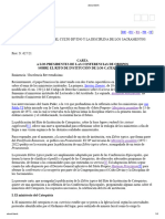 Carta A Los Presidentes de Las Conferencias Episcopales Sobre El Ministerio Del Catequista