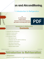 Module 1 - Introduction About Refrigeration and Airconditioning