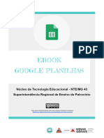 Ebook Google Planilhas