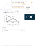 Use The Virtual Work Method To Determine The Horiz...