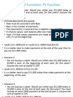 Class 4 Excel Finance Functions