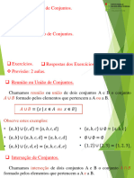 2 - União e Interseção de Conjuntos - 2 Aulas.