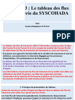 FSEG (Chapitre 3 Tableau Des Flux de Trésorerie Du SYSCOHADA)