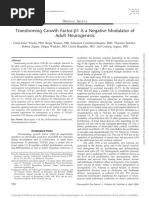 Transforming Growth Factor-A1 Is A Negative Modulator of Adult Neurogenesis